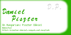 daniel piszter business card