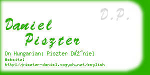 daniel piszter business card